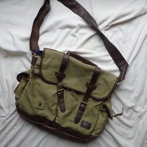 Serbag Canvas & Leather Messenger Bag